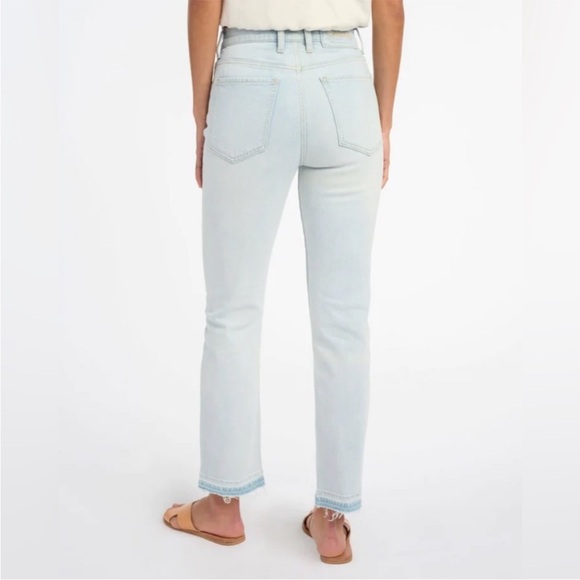 Splendid 29 Jeans Easy Slim Release Hem Crop Jean light wash NWT - Picture 4 of 11